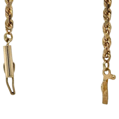 2.2mm 14k Yellow Gold 20.5 inch Rope Chain 9.7g