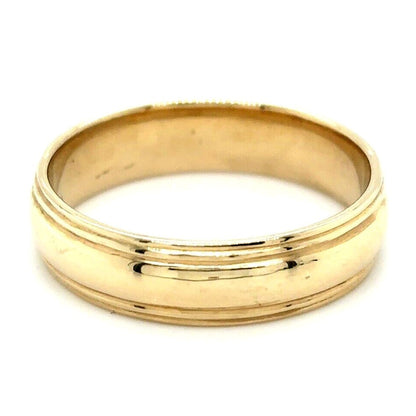 5.8mm Wedding Band Ring 14K Yellow Gold 6.6 g Size 11