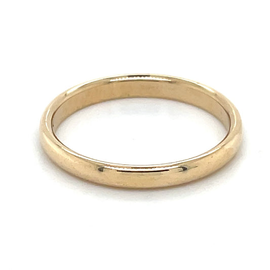 2.8mm Wedding Band Ring REAL Solid 14k Yellow Gold 2.8g Size 8.75