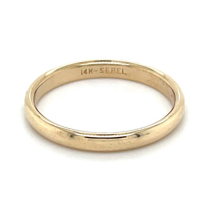 2.8mm Wedding Band Ring REAL Solid 14k Yellow Gold 2.8g Size 8.75