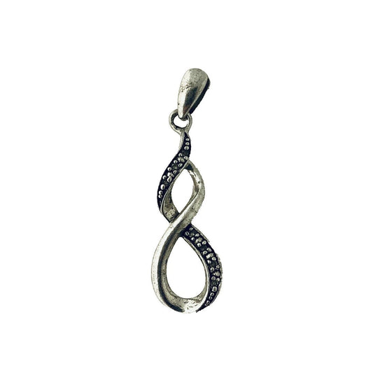 Diamond Accent Pendant Real Solid .925 Sterling Silver 1.8g