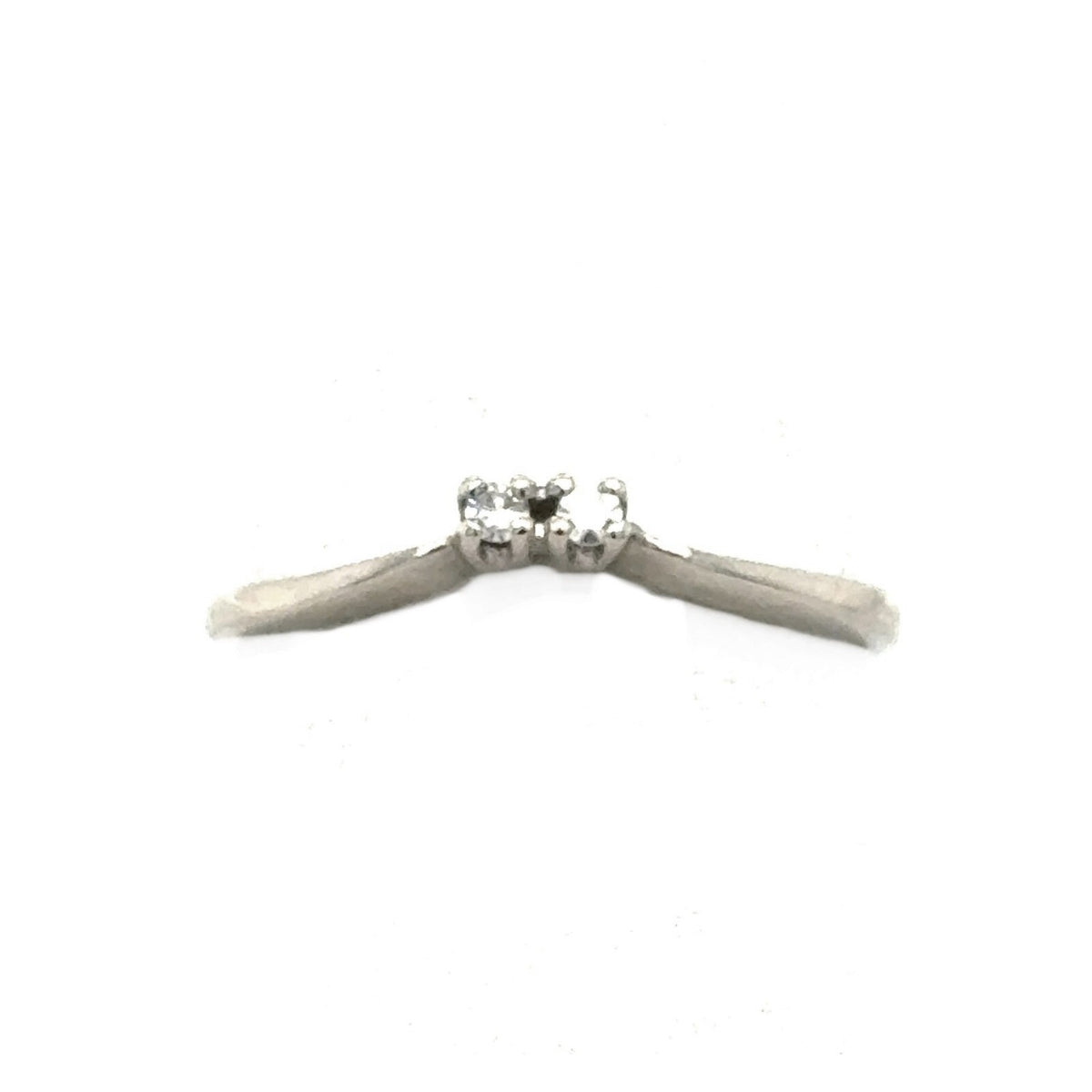 1/3+ ctw Diamond Bridal Wedding Ring Set 14k White Gold 4.1g Size 7