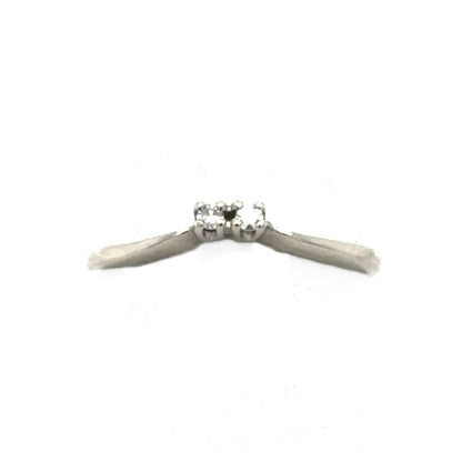 1/3+ ctw Diamond Bridal Wedding Ring Set 14k White Gold 4.1g Size 7