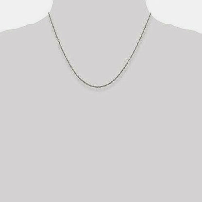 Sterling Silver 925 1.95mm Loose Rope Chain Necklace 18"