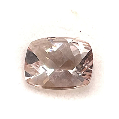 3.50ct MORGANITE 11mm X 9mm CUSHION CUT LOOSE GEMSTONE
