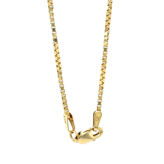 14k Yellow Gold 1mm 18 inch Box Chain 4.3g