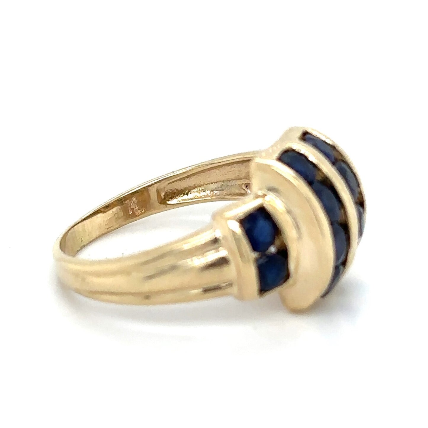 Sapphire 10k Yellow Gold Ring 2.9g Size 6.25
