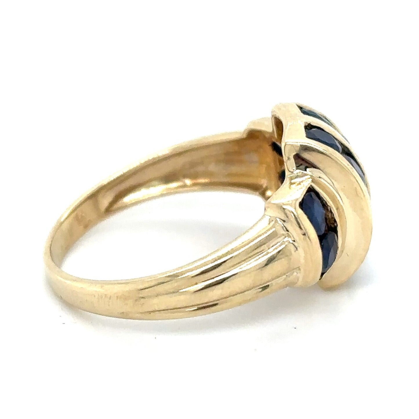 Sapphire 10k Yellow Gold Ring 2.9g Size 6.25