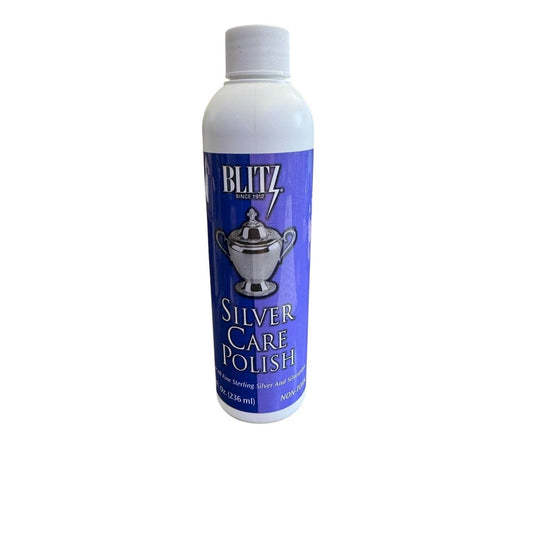 Blitz Silver Care Liquid Polish For Sterling Silver & Silverware 8 Oz Non-Toxic USA-Made