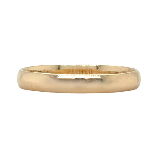 2.9mm 14k Yellow Gold Wedding Band Ring 1.9g Size 7.5