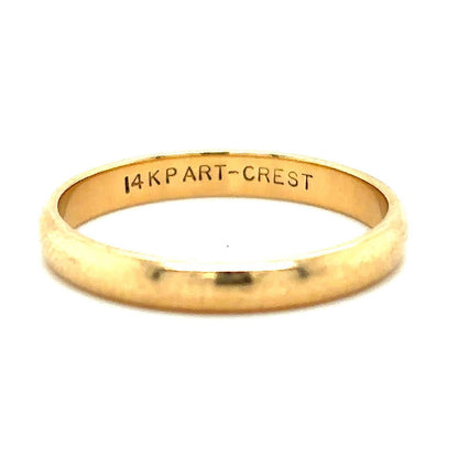 2.7mm Wedding Band Ring  14k Yellow Gold 3.0g Size 7.25