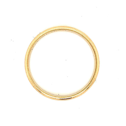 2.7mm Wedding Band Ring  14k Yellow Gold 3.0g Size 7.25