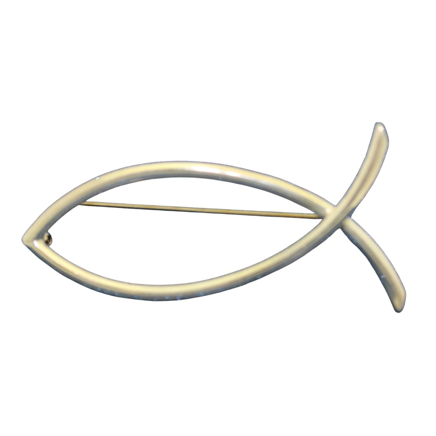 Sterling Silver Fish Pin .925  14.4g