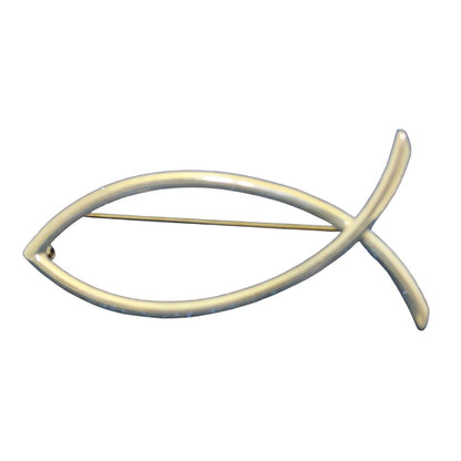 Sterling Silver Fish Pin .925  14.4g