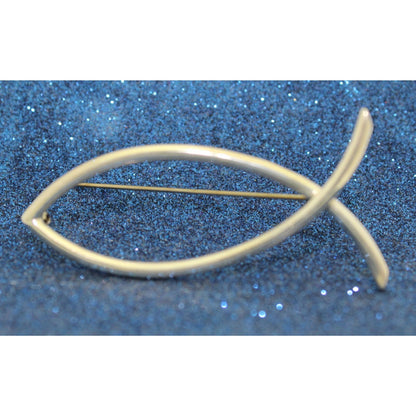 Sterling Silver Fish Pin .925  14.4g