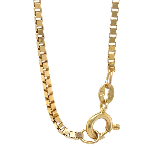 14k Yellow Gold 18 inch Box Chain 6.6g