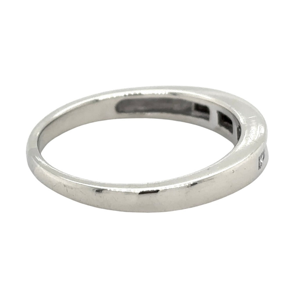 3mm 14k White Gold 1/3ctw Diamond Size 8 Band Ring 3.0g