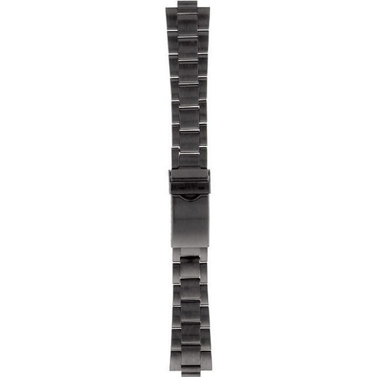 Mens 18-20-22mm Black Multi-End Piece Link Watch Band