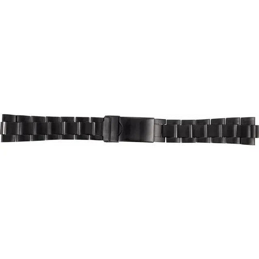Mens 18-20-22mm Black Multi-End Piece Link Watch Band