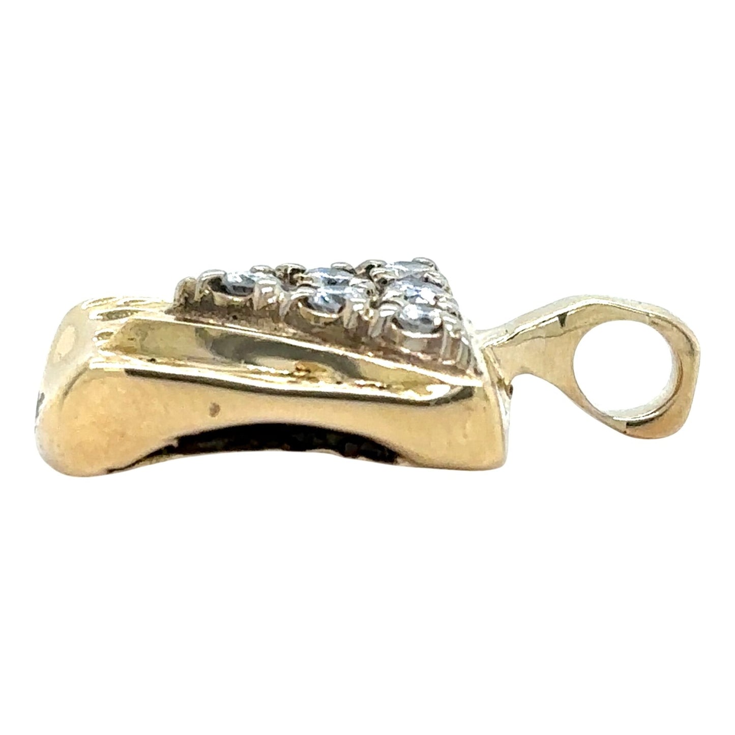 1/7ctw Diamond 14k Yellow Gold Pendant 5.5g SI Clarity G-H Color