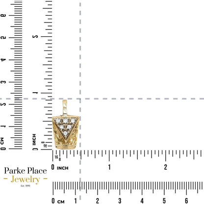 1/7ctw Diamond 14k Yellow Gold Pendant 5.5g SI Clarity G-H Color