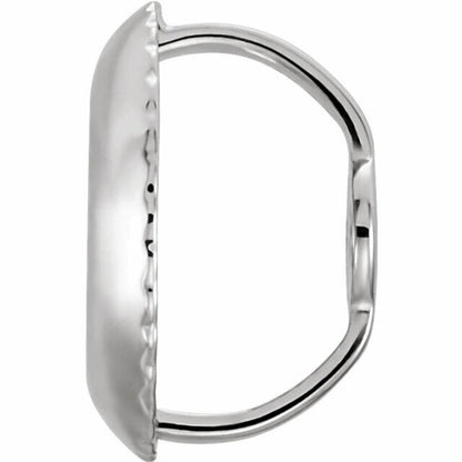 14K White Gold Threaded Earring Back with 6.3 mm Pad