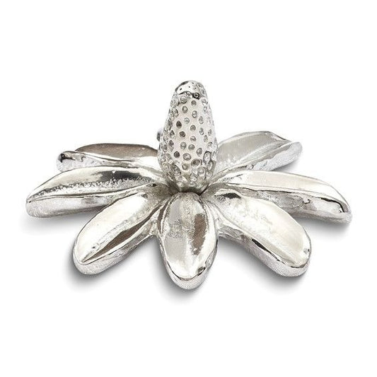 DAISY Flower Pewter Ring Holder Jewelry Stand