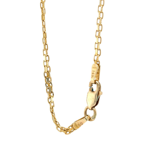 14K Gold Chain 20 Inch Necklace Lobster Clasp 4.2g