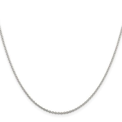 Sterling Silver Cable Chain Necklace 20" 1.5mm