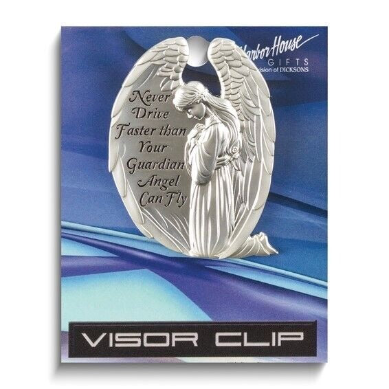 Angel Visor Clip Never Drive Faster Thank Your Guardian Angel Can Fly